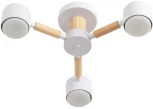 Потолочная люстра на штанге Lumion Venna 8306/3C белый, металл/дерево GX53 LED 3*7W 220V