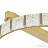 Потолочный светильник круглый Arte Milano Venezia 310183/D400 GD (регулировка яркости, LED, 220V, пульт управления, кольцо)