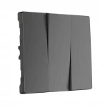 Набор клавиш для выключателя трехклавишного (графит рифленый) Werkel W1139004 (a050742)