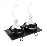 Встраиваемый светильник под лампу GU5.3 черный Wolta Alto WDL-GU5.3/01BL-02