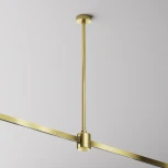 Крепление потолочное Medium 360мм с прямым коннектором питания Flarity латунь Maytoni Accessories for tracks Flarity TRA158С-IPCL1-BS (24V)