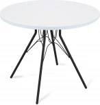 Стол SHT-TU34-P/80 МДФ черный муар/белоснежная шагрень Sheffilton SHT-TU34-P 3453803801