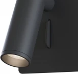 Настенный светильник (бра для чтения) Mirax 3000К 3Вт IP 20 LED Maytoni Technical C040WL-L3B3K (220V, выключатель)