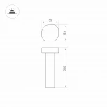 Наземный светильник Arlight LGD-SWAMP-BOLL 029968 (LED, 220V, IP65)