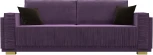 Диван прямой Лига-044 (Сиреневый,Коричневый/Микровельвет) Лига Диванов арт.122261