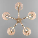 Подвесная люстра Eurosvet Alcamo 60103/5 перламутровое золото (220V, на цепи)