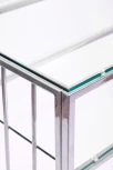 Консольный стол AllConsoles 1121-CS clear серебряный