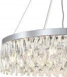 Подвесной светильник (12029/18P Chrome) Indigo Anna V000498 (220V, хрусталь, на тросе, круглые)