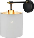 Бра Escada Adagio 10186/1A 1x60Вт E27, металл/ткань, черный/белый (220V)