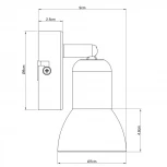 Спот Arte Lamp Falena A3115AP-1SS