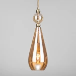 Подвесной светильник Eurosvet Ilario 50202/1 янтарный (220V, на проводе, круглые)
