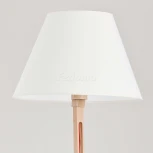 Торшер на треноге со столиком Alfa Clara 9246 (220V, бук)