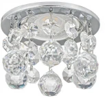 Встраиваемый светильник хрустальный Dio D'Arte Osimo Nickel GU10.5.14.8.118 N