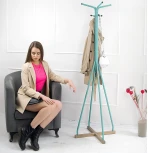 Вешалка напольная Галилео 218 бирюзовый/шимо от фабрики Mebelik