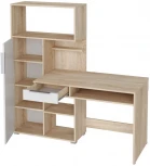 Письменный стол Woodville Зануг дуб сонома / белый 369967