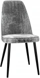 Стул DikLine 326 микровелюр M13 светло-серый, ножки черные
