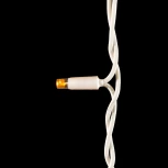 Гирлянда Бахрома 3,1 x 0,5 м Желтая 220В, 120 LED, Провод Белый Каучук, IP65