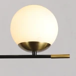 Потолочная люстра на штанге ILLUMICO IL0063-8P-79 BK COP (220V, шар)