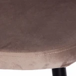 Стул MELODY (mod. 4997) металл/вельвет, 52х49х78см, серо-бежевый/черные ножки Tetchair 15277