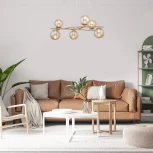 Подвесной светильник Balance 1119/6S E14*40W Gold (220V, на проводе, шарики)