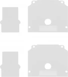 Торцевая заглушка (внешняя и внутренняя 2+2шт)  ST Luce Skyline 48 ST047.589.02