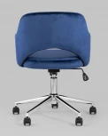 Кресло компьютерное Кларк велюр синий УТ000005057