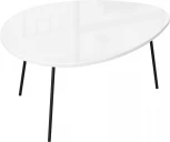 Стол журнальный Тип 3, низкий, белый глянец, Любимый дом