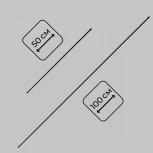 Стойка потолочная 500мм Imex Thin & Smart IL.0060.3000-500-BK