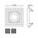 Встраиваемый точечный светильник Gauss Backlight BL126 (220V)