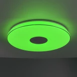 Потолочный светильник RGB Bluetooth-динамик круглый Citilux Light & Music CL703M100 (LED, 220V, пульт управления, управление смартфоном, голосовое управление, умный дом - Алиса, Маруся, Сири, круглые)