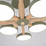 Потолочная люстра Wi-Fi на штанге Turna L8 Khaki By ImperiumLoft Turna-B01 (LED, 220V, голосовое управление, умный дом - Алиса)