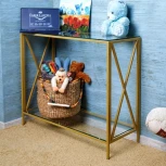 Консольный стол AllConsoles 1031-CG clear золотой