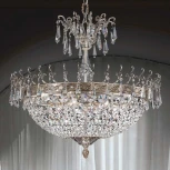 Подвесная люстра Nervilamp 885 885/10S (220V, хрусталь, на цепи)