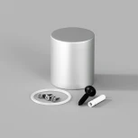 Торцевая металлическая заглушка Nemo серебро Maytoni Круглый 360° 20316