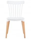 Стул обеденный THEO (ножки светлый бук, цвет белый (W-02))