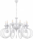 Подвесная люстра Arte Milano AM349920 349920/10 WT (220V, подвески, на цепи, подсвечник, свеча)