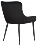 Стул обеденный RICHARD (черные матовые ножки, черный велюр (V108-77))