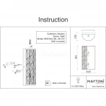 Настенный светильник Maytoni Gelid MOD184-WL-02-CH (220V)