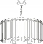 Подвесная люстра Citilux Джейн CL306161 (220V, на цепи, круглые)