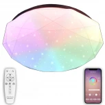 Потолочный светильник RGB круглый Natali Kovaltseva LED LAMPS 81100 (220V, пульт управления, управление смартфоном, круглые)