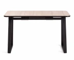 Стол MALTIDO ЛДСП/HPL/металл, 130 х 75+30 75 см, Дуб Вотан/чёрный Tetchair 19745