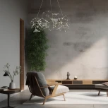 Подвесной светильник светодиодный Eurosvet Uma 90369/12 черный жемчуг (220V, на тросе)