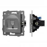 Механизм компьютерной розетки SCT-MPC1-PL-GR-V (RJ-45, CAT6) (Arlight) 049848