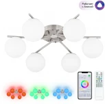 Потолочная люстра RGB с пультом управления Citilux Адам Смарт CL228A161 (LED, 220V, умный дом - Алиса, шарики)