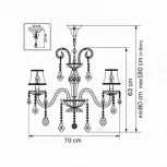 Подвесная люстра Osgona Nativo 715087