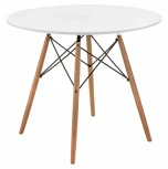Стол Woodville Table 80 white / wood 15363