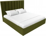 Кровать интерьерная Афродита 180 (Зеленый/Микровельвет) Лига Диванов арт.120587