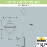 Наземный фонарь Fumagalli Beppe P50.362.000.AXH27 (220V, IP65)