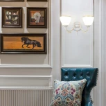 Бра с выключателем Arte Milano AM342837 342837/2W WT+G (220V)