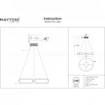 Подвесной светильник Maytoni Chain MOD017PL-L50N (LED, 220V, на тросе)